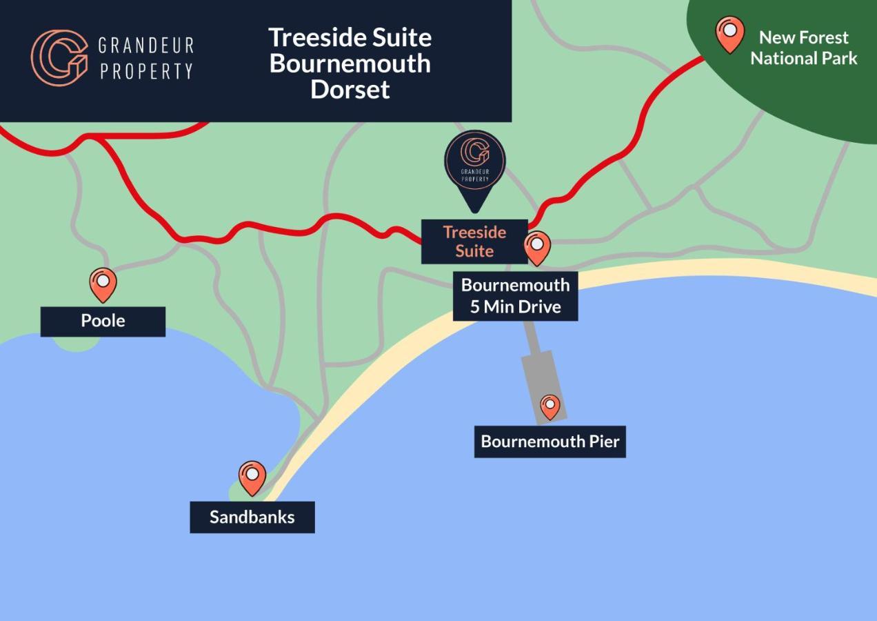Treeside Suite By Grandeur Property بورنماوث المظهر الخارجي الصورة